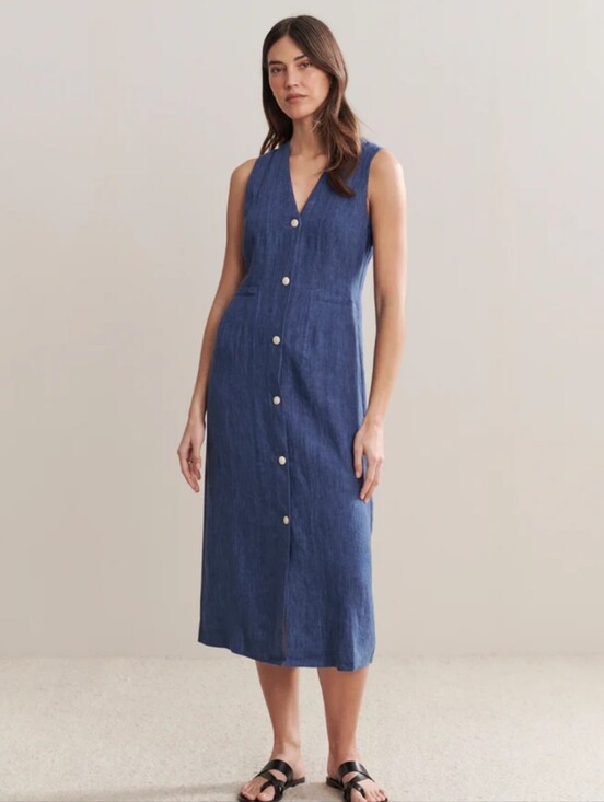 Jenni Kayne Dresses & Skirts - Jenni Kayne☆ Callan Linen Dress In Chambray